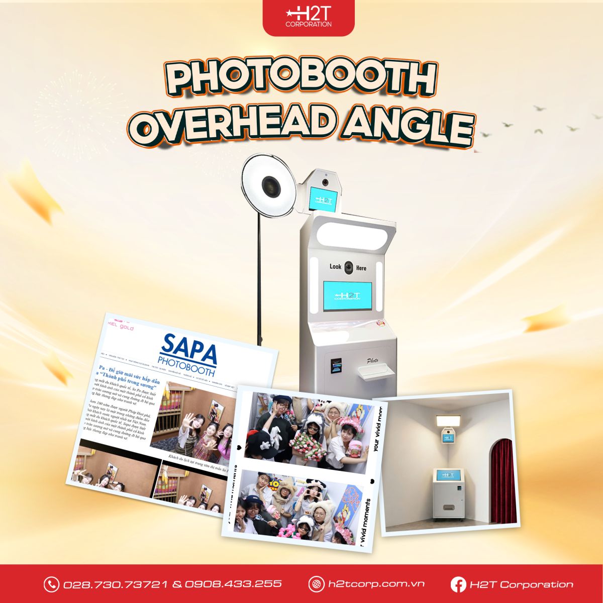 DỊCH VỤ CUNG CẤP &amp; LẮP ĐẶT PHOTOBOOTH OVERHEAD ANGLE &ndash; XU HƯỚNG CHỤP ẢNH TỪ TR&Ecirc;N CAO ĐỘC Đ&Aacute;O